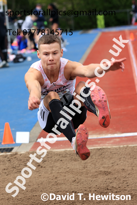 Long Jump, 2026 North Eastern Track and Field Champs, Shildon, County Durham. Photo: David T. Hewitson/Sports for All Pics